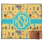 African Safari Outdoor Picnic Blanket (Personalized)