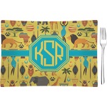 African Safari Glass Rectangular Appetizer / Dessert Plate (Personalized)