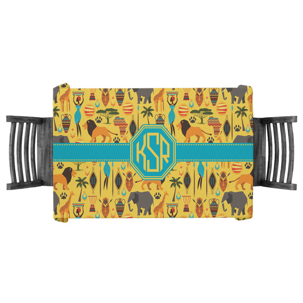 Custom African Safari Tablecloth - 58"x58" (Personalized)