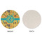 African Safari Round Linen Placemats - APPROVAL (single sided)