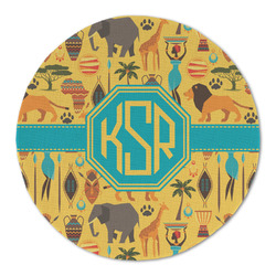 African Safari Round Linen Placemat (Personalized)
