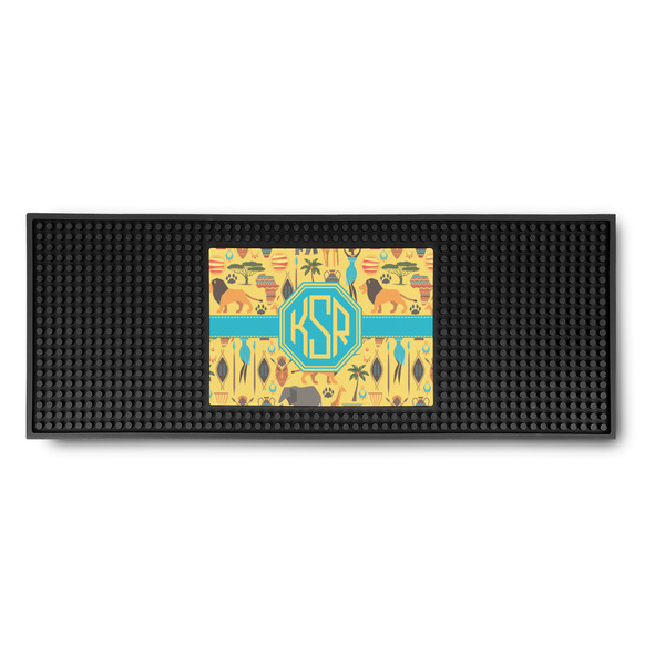 Custom African Safari Rubber Bar Mat (Personalized)