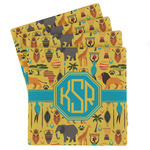 African Safari Absorbent Stone Coasters - Set of 4 (Personalized)