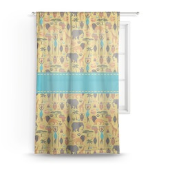 African Safari Sheer Curtain - 50"x84"