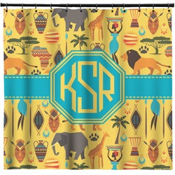 African Safari Shower Curtain - 71" x 74" (Personalized)