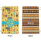 African Safari Small Laundry Bag - Front & Back View