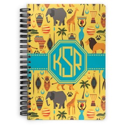 African Safari Spiral Notebook - 7x10 w/ Monogram