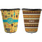 African Safari Trash Can Black - Front and Back - Apvl