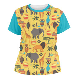 African Safari Women's Crew T-Shirt - Large