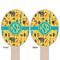 African Safari Wooden Food Pick - Oval - Double Sided - Front & Back