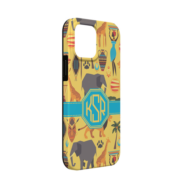 Custom African Safari iPhone Case - Rubber Lined - iPhone 13 Mini (Personalized)