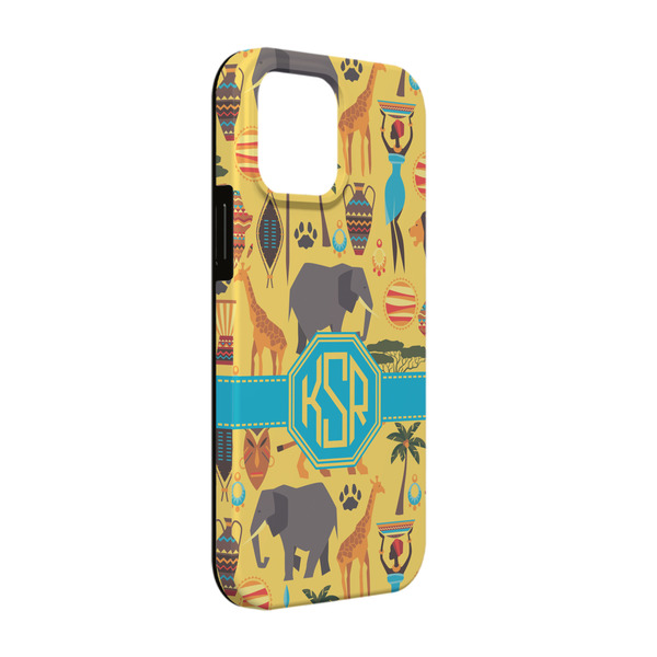 Custom African Safari iPhone Case - Rubber Lined - iPhone 13 Pro (Personalized)