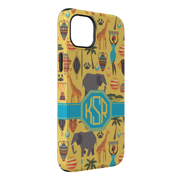 Custom African Safari iPhone Case - Rubber Lined - iPhone 14 Pro Max (Personalized)