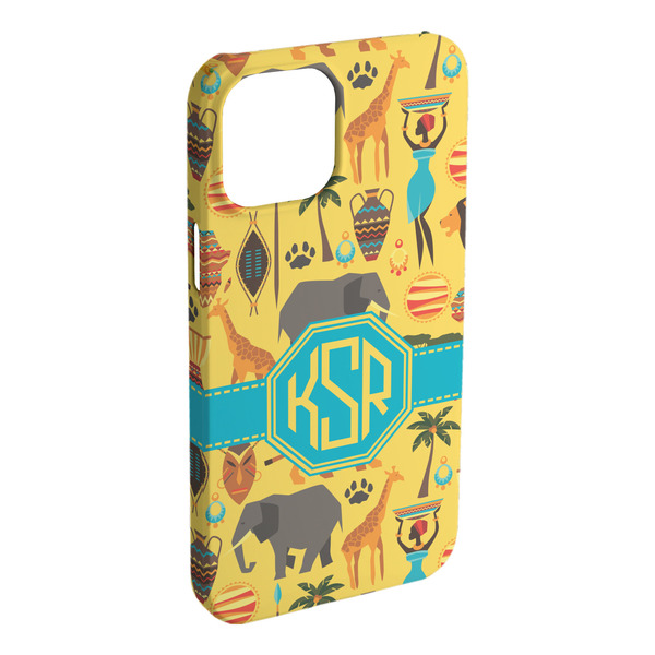 Custom African Safari iPhone Case - Plastic - iPhone 15 Plus (Personalized)