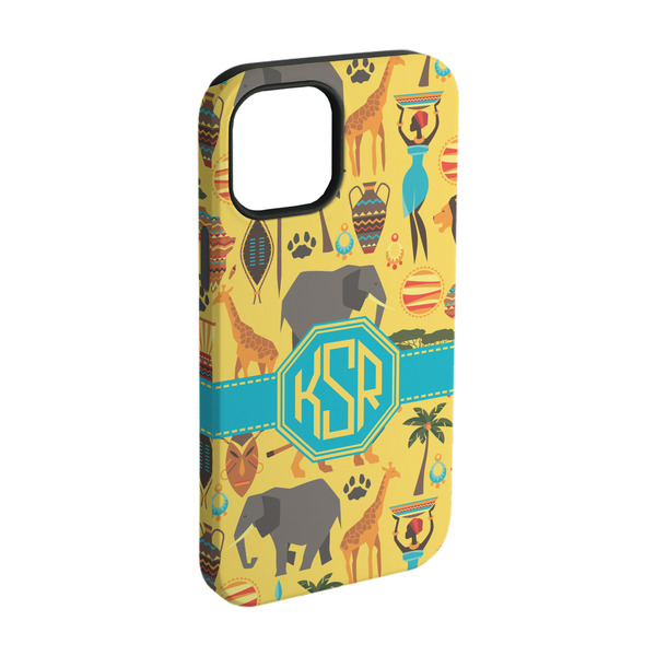 Custom African Safari iPhone Case - Rubber Lined - iPhone 15 (Personalized)