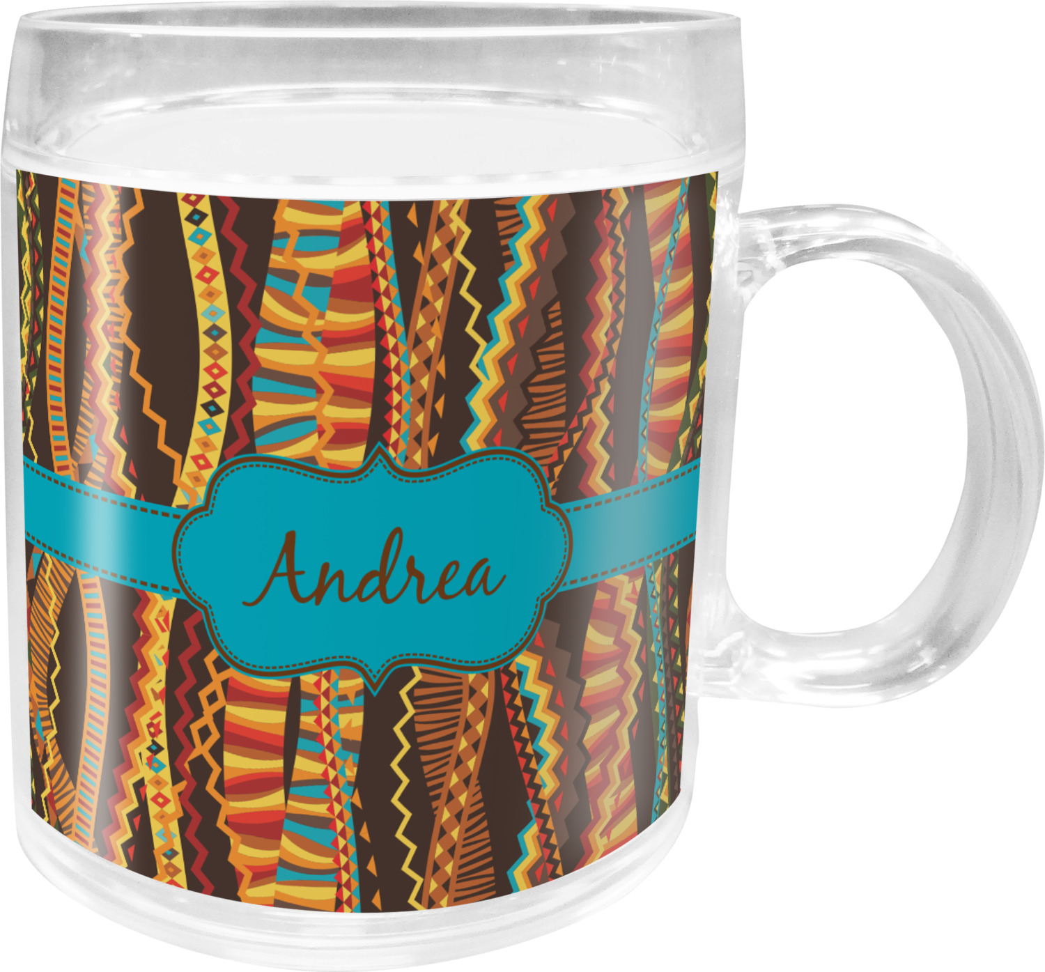 Custom Ribbons Plastic Kids Mug (Personalized)