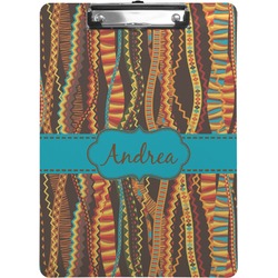 Tribal Ribbons Clipboard (Letter Size) (Personalized)