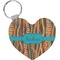 African Ribbons Heart Keychain (Personalized)