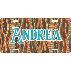Tribal Ribbons Front License Plate (Personalized)