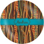 Tribal Ribbons Melamine Plate (Personalized)