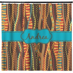 Tribal Ribbons Shower Curtain - 71" x 74" (Personalized)