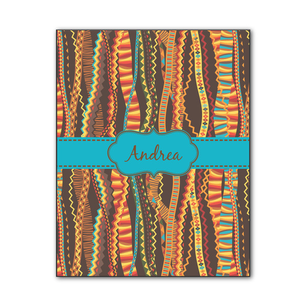 Custom Tribal Ribbons Wood Print - 11x14 (Personalized)