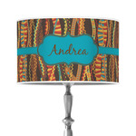 Tribal Ribbons 12" Drum Lamp Shade - Poly-film (Personalized)