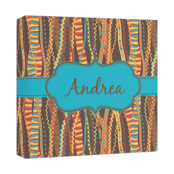 Custom Tribal Ribbons Canvas Print - 12x12 (Personalized)