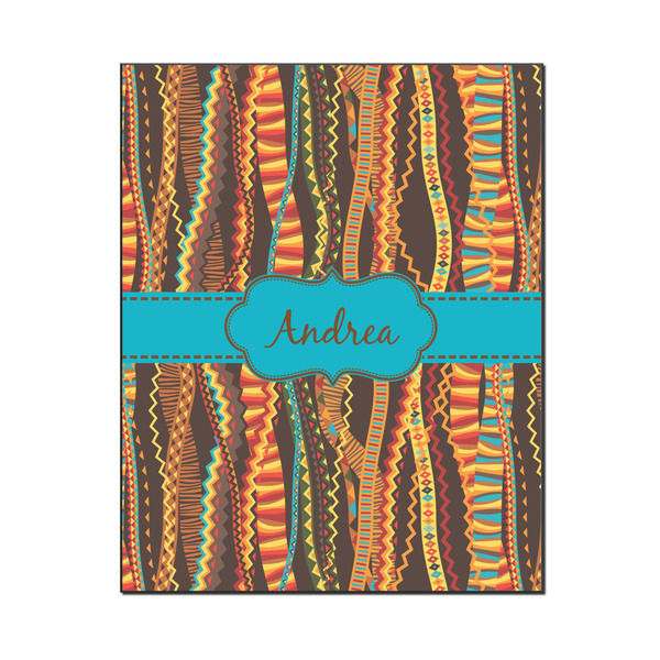 Custom Tribal Ribbons Wood Print - 16x20 (Personalized)