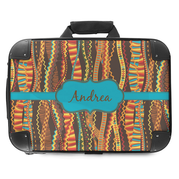 Custom Tribal Ribbons Hard Shell Briefcase - 18" (Personalized)