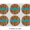 Tribal Ribbons 3" Multipurpose Round Labels - Sheet