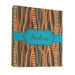 Tribal Ribbons 3 Ring Binder - Full Wrap - 1" (Personalized)