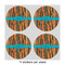 Tribal Ribbons 4" Multipurpose Round Labels - Sheet