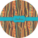 Tribal Ribbons Multipurpose Round Labels - 4" (Personalized)