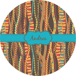 Tribal Ribbons Multipurpose Round Labels - 4" (Personalized)