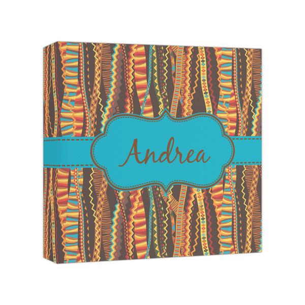 Custom Tribal Ribbons Canvas Print - 8x8 (Personalized)