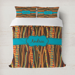 Tribal Ribbons Duvet Cover Set - Full / Queen (Personalized)