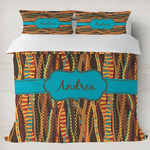 Tribal Ribbons Duvet Cover Set - King (Personalized)