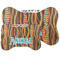 Tribal Ribbons Bone Shaped Mat Comparison