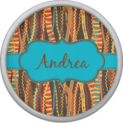 Tribal Ribbons Cabinet Knob (Silver) (Personalized)