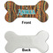 Tribal Ribbons Ceramic Flat Ornament - Bone Front & Back Single Print (APPROVAL)