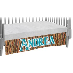 Tribal Ribbons Crib Skirt (Personalized)