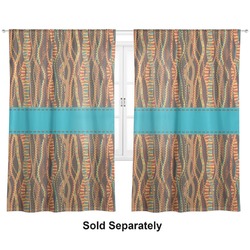Tribal Ribbons Curtain Panel - Custom Size