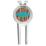 Tribal Ribbons Golf Divot Tool & Ball Marker (Personalized)