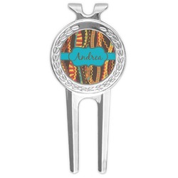 Tribal Ribbons Golf Divot Tool & Ball Marker (Personalized)