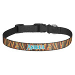 Tribal Ribbons Dog Collar - Medium (Personalized)