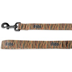Tribal Ribbons Dog Leash - 6 ft (Personalized)
