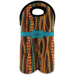 Tribal Ribbons Wine Tote Bag (2 Bottles) (Personalized)