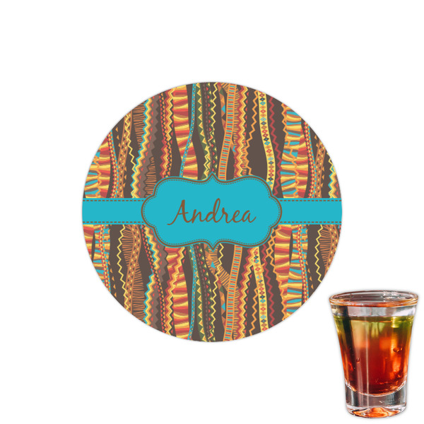 Custom Tribal Ribbons Printed Drink Topper - 1.5" (Personalized)