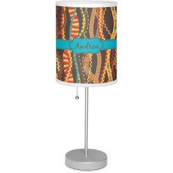 Tribal Ribbons 7" Drum Lamp with Shade Polyester (Personalized)